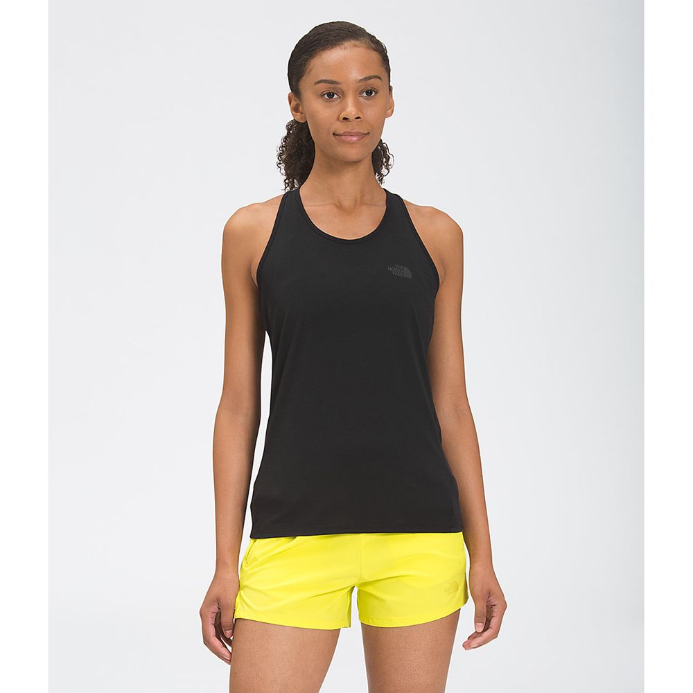 The North Face Tank Top Womens Australia - The North Face Wander Black (ZGD-106345)